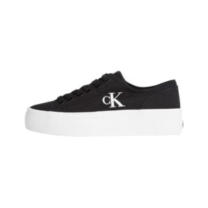Shop Calvin Klein Jeans Women’s Black Sneakers Vulc Flatform Low Cv Mg YW0YW01763 at Brands Seekers