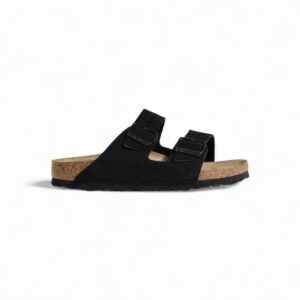 Shop Birkenstock Women’s Slipper Arizona Suede Leather Black 1027164 at Brands Seekers