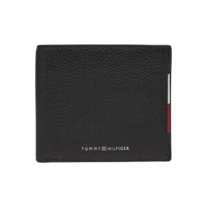 Shop Tommy Hilfiger Men’s Wallet Logo Leather Bifold Wallet Black AM0AM13514 at Brands Seekers