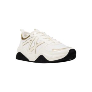 Shop Armani Exchange Women’s Sneakers Gold XDX039 XV311 at Brands Seekers