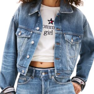 Shop Tommy Hilfiger Jeans Women’s Blazer Shipping Returns Free Blue DW0DW21433 at Brands Seekers