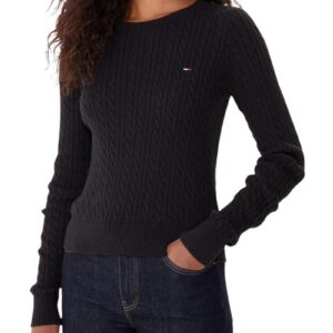 Shop Tommy Hilfiger Jeans Women’s Knitwear Black DW0DW22165 at Brands Seekers