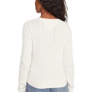 Shop Tommy Hilfiger Jeans Women’s Knitwear White DW0DW22165 at Brands Seekers