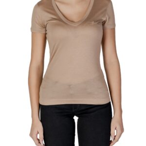 Shop Guess Women’s T-Shirt Beige Style W5GP31 KCSX2 at Brands Seekers