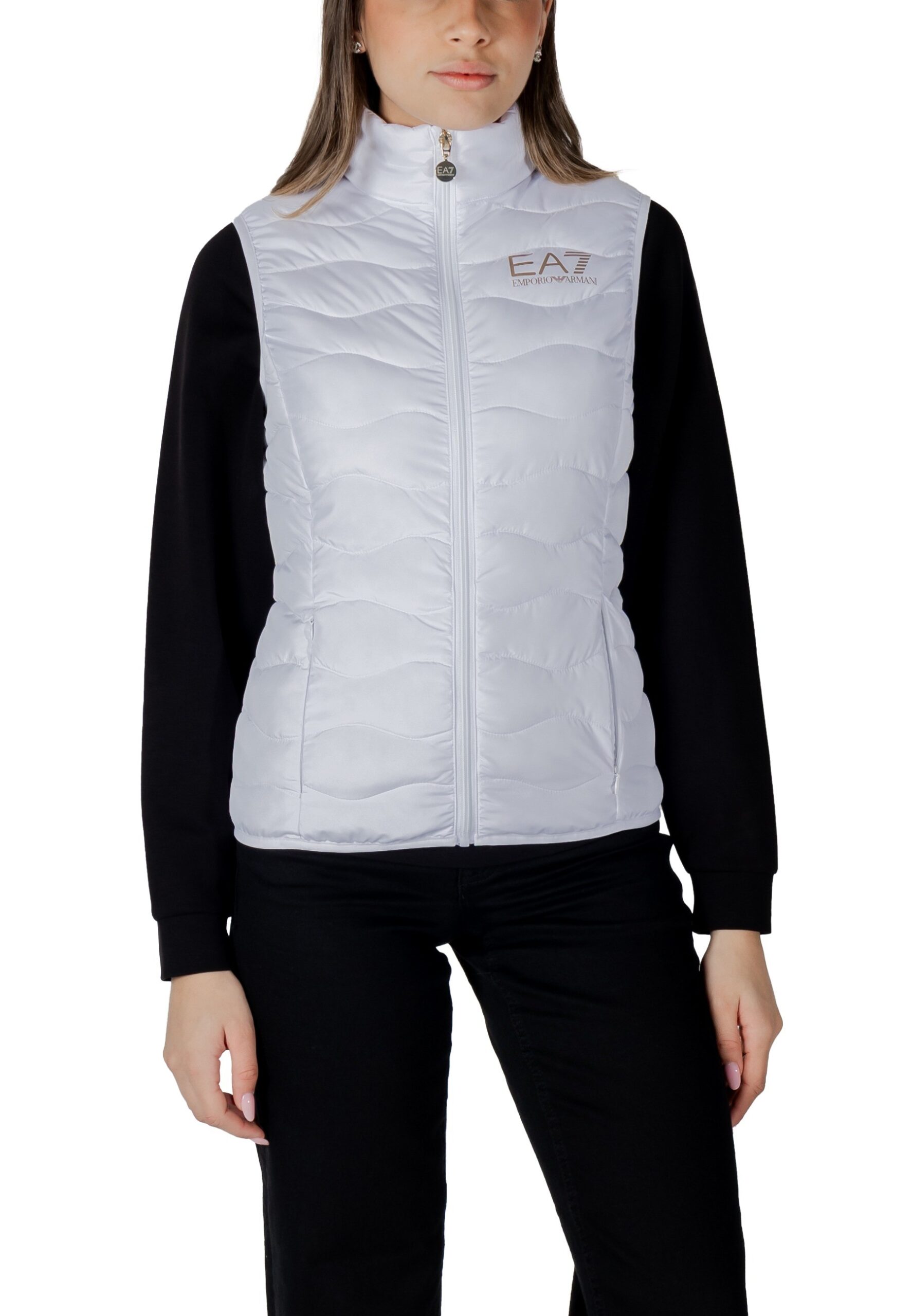 Shop Ea7 Women’s White Gilet 8NTQ08 TNF8Z at Brands Seekers
