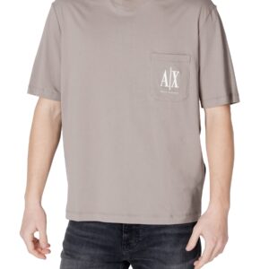 Shop Armani Exchange Men’s T-Shirt Brown XM000366 AF12308 at Brands Seekers