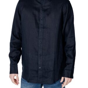 Shop Armani Exchange Men’s Shirt Blue XM001221 AF14619 at Brands Seekers