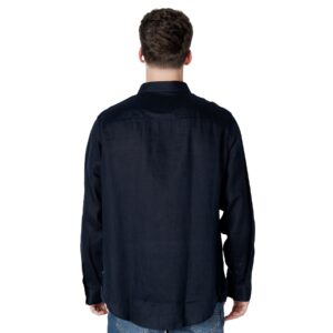 Shop Armani Exchange Men’s Shirt Blue XM001221 AF14619 at Brands Seekers
