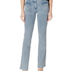 Shop Morgan De Toi Women’s Jeans Waisted Bootcut Jeans Blue 241-POLEN1 at Brands Seekers