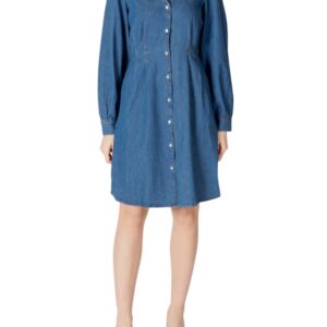 Shop Ichi Women’s Dress Light Blue 20122617 at Brands Seekers