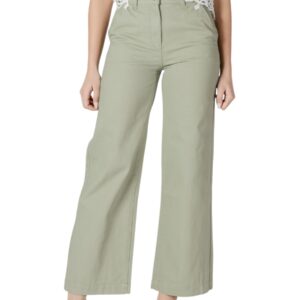 Shop Morgan De Toi Women’s Trousers Wide Leg Green 251-PCLANA at Brands Seekers