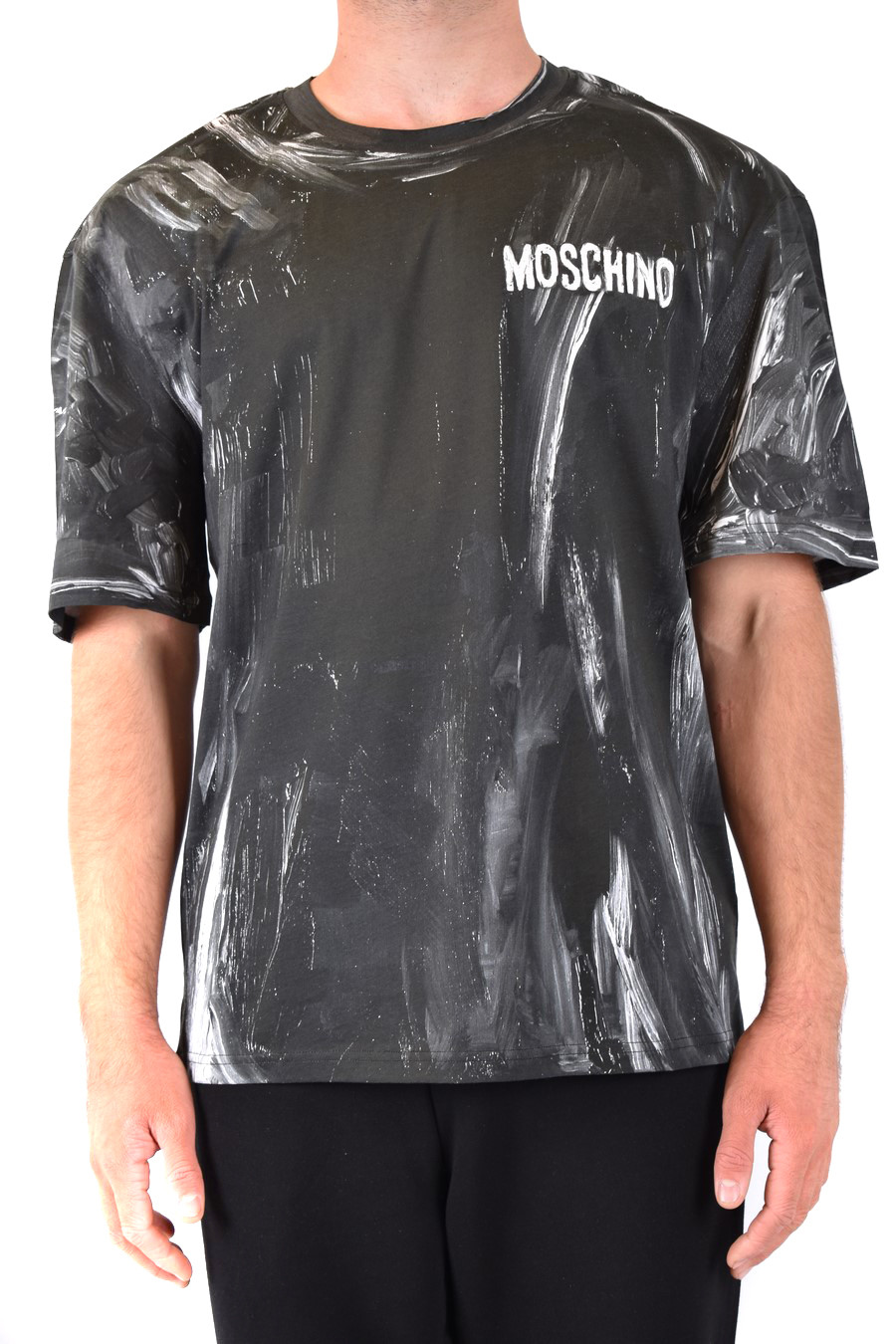 Moschino Muži černé tričko 489293 | Brands Seekers