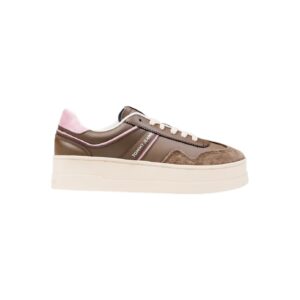 Tommy Hilfiger Jeans Women's Sneakers Refined The Greenwich Platform Trainers Brown EN0EN02902