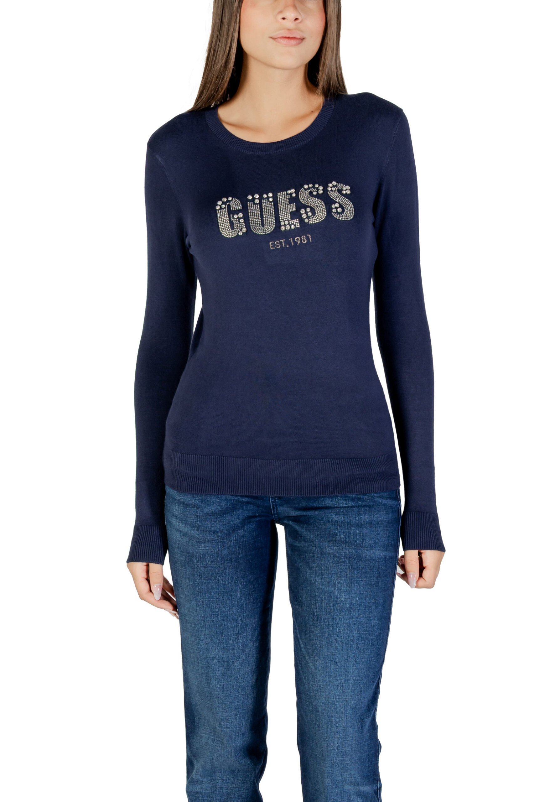 Shop Guess Women’s Knitwear Blue W5BR40 Z2NQ2 at Brands Seekers