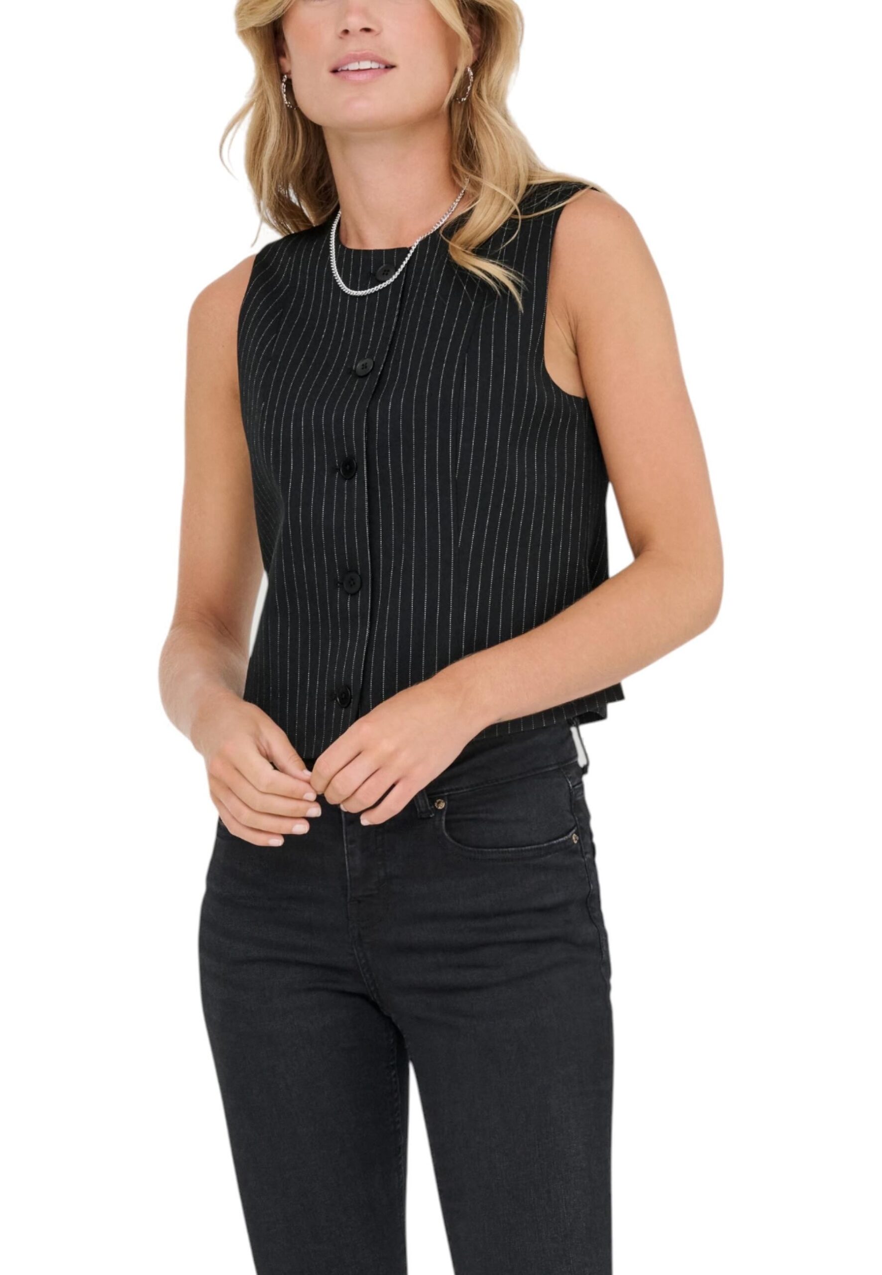 Shop Only Women’s Black Gilet 15357618 at Brands Seekers