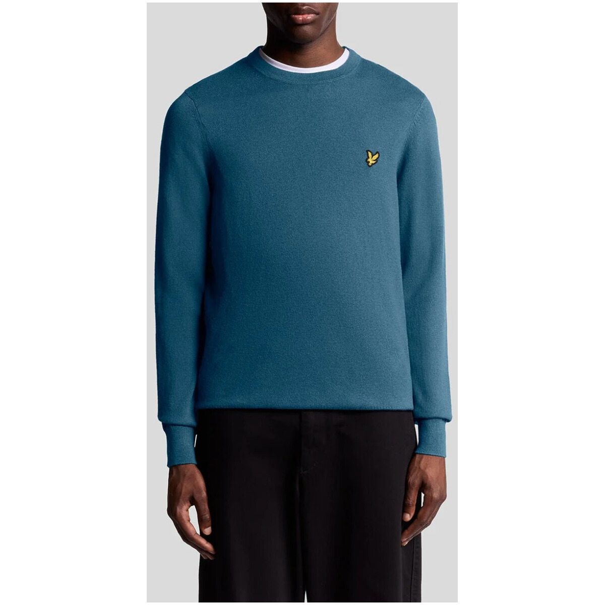 Lyle & Scott KN2110VC Blue Knitwear ng Lalaki