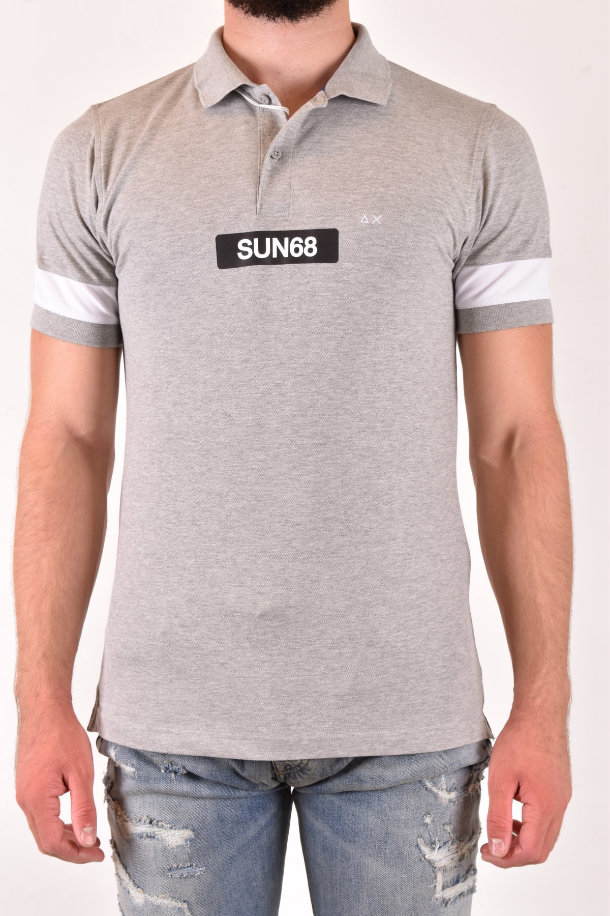 Sun68 Herre Grå Polo 491973 | Brands Seekers