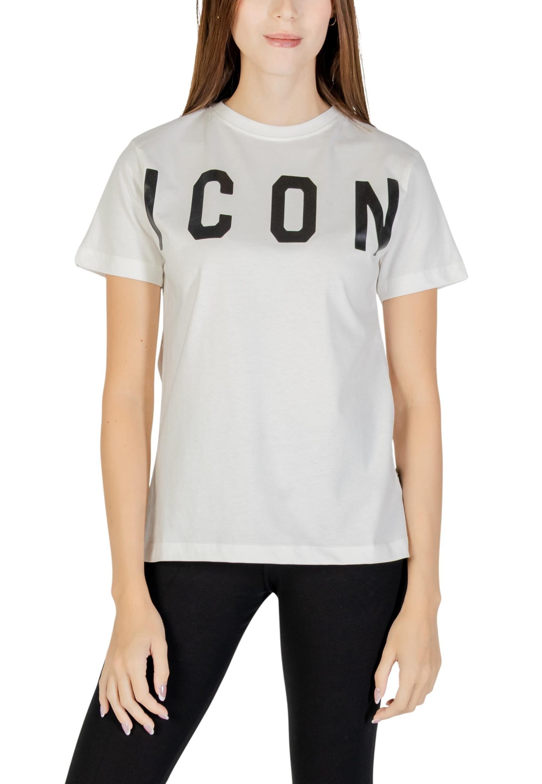 Icon Ayollar uchun oq futbolka 493119 | Brands Seekers