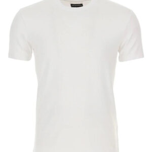 Shop Emporio Armani Men’s White V-Neck T-Shirt at Brands Seekers