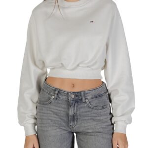 Shop Tommy Hilfiger Jeans Women’s White Sweatshirt DW0DW21831 at Brands Seekers