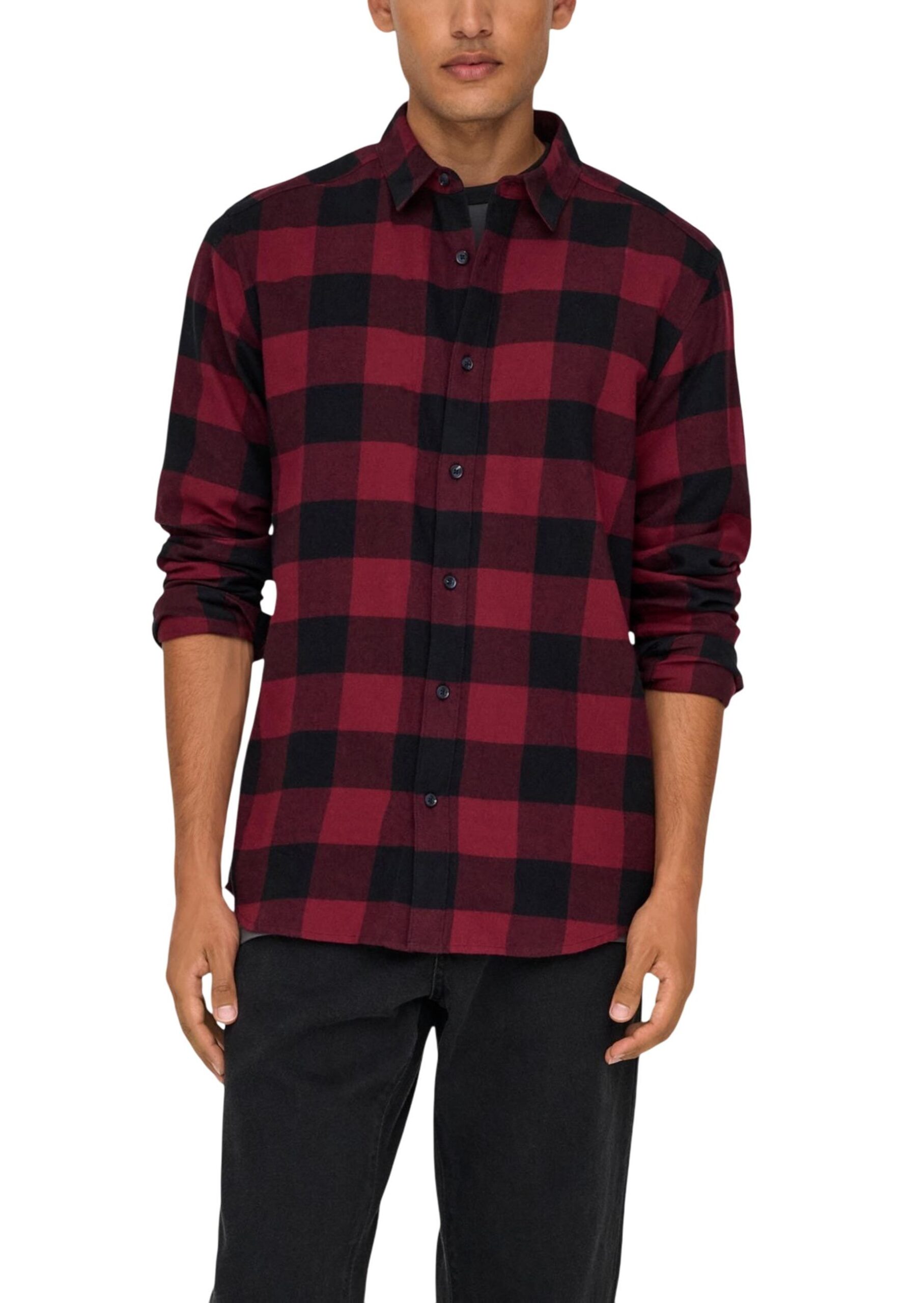 Only Moška rdeča srajca 495376 | Brands Seekers