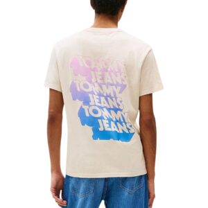 Shop Tommy Hilfiger Jeans Men’s Beige T-Shirt DM0DM21589 at Brands Seekers
