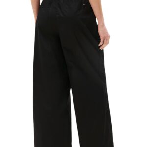 Shop Tommy Hilfiger Women’s Black POPLIN WIDE LEG PANT WW0WW45891 at Brands Seekers