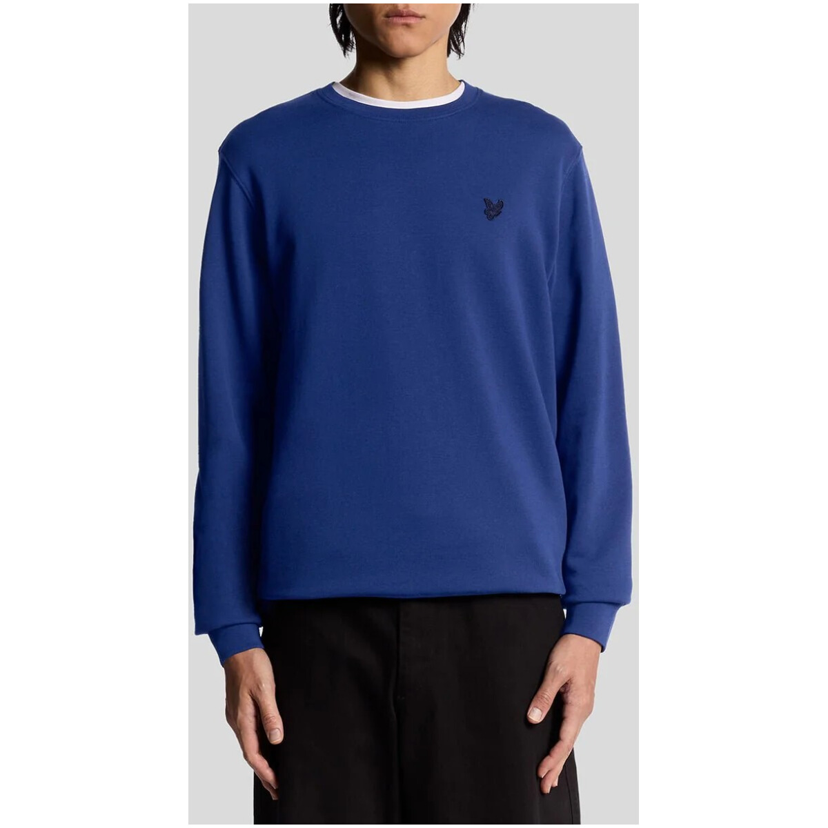 Sweat-shirt bleu en coton pour homme Lyle & Scott ML2255TON