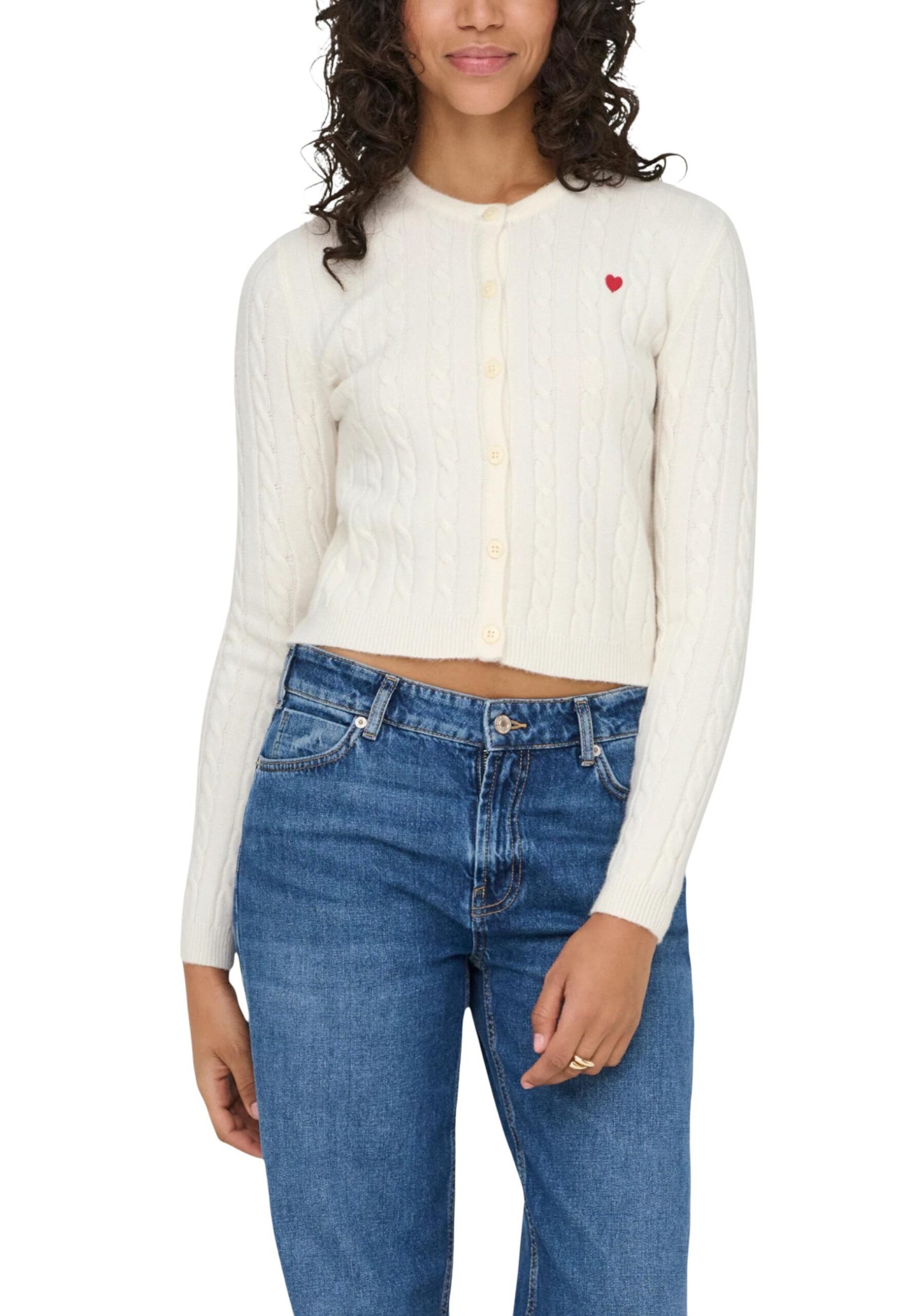 Only Moterų baltas megztinis 497708 | Brands Seekers