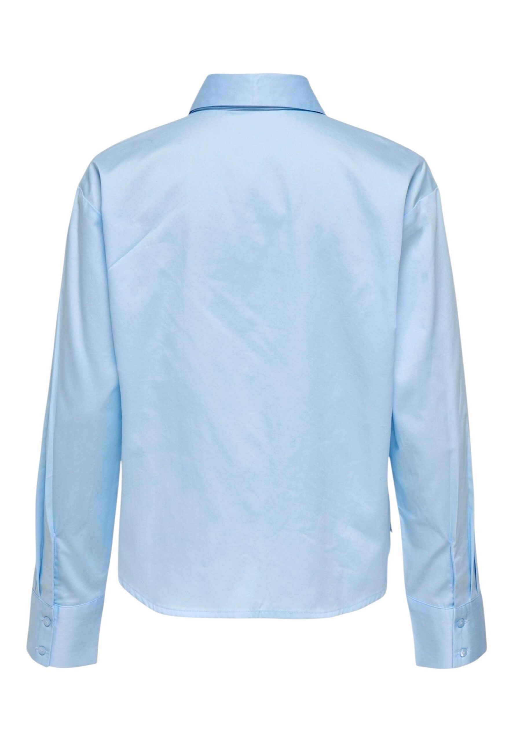 Jacqueline De Yong Damen hellblaues Baumwollshirt