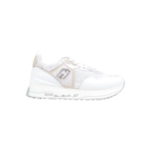 Shop Liu Jo Women’s White Sneakers MAXI WONDER 01 BA6009PX077 at Brands Seekers