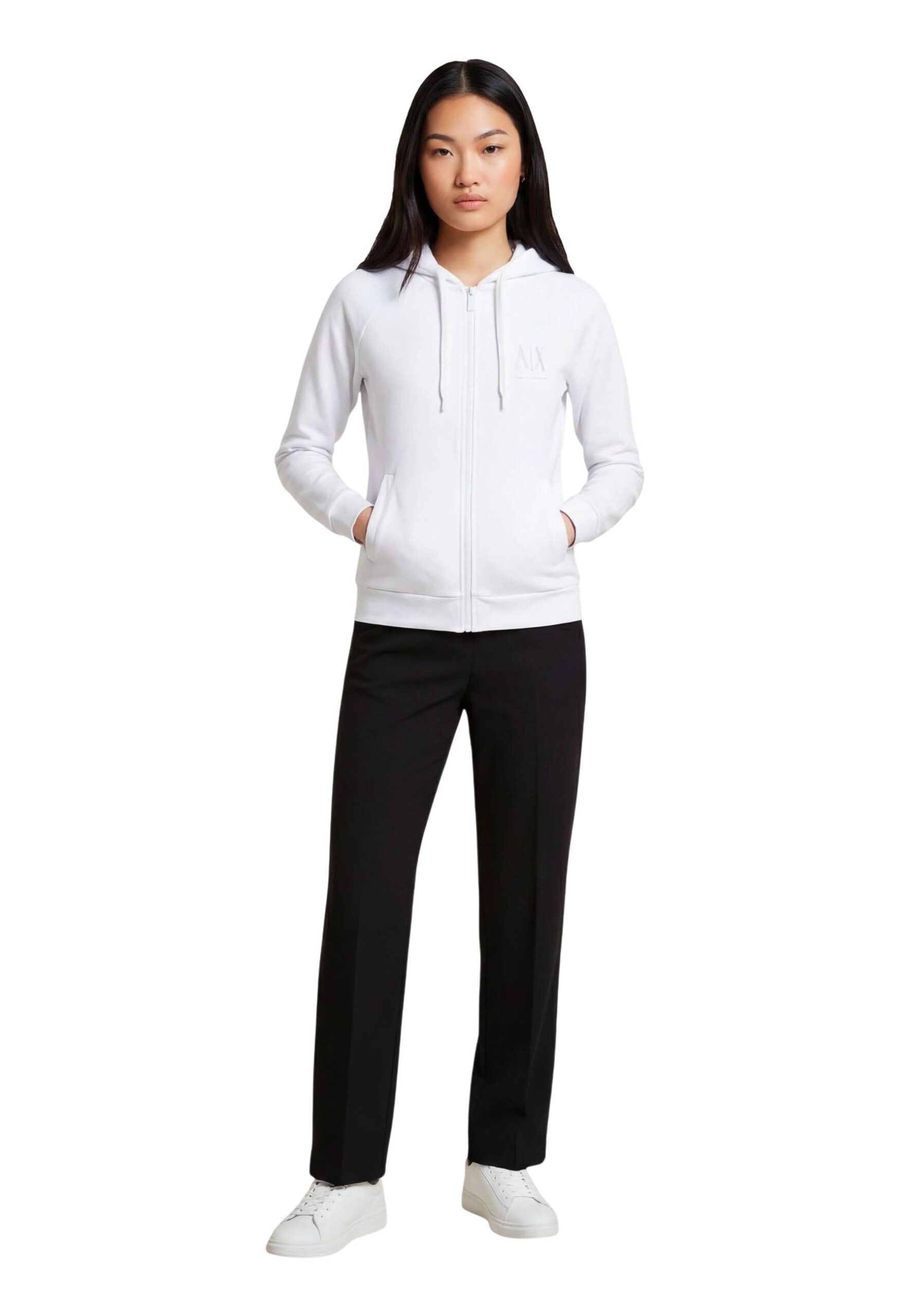 סווטשירט לבן לנשים Armani Exchange XW002814 AF13397