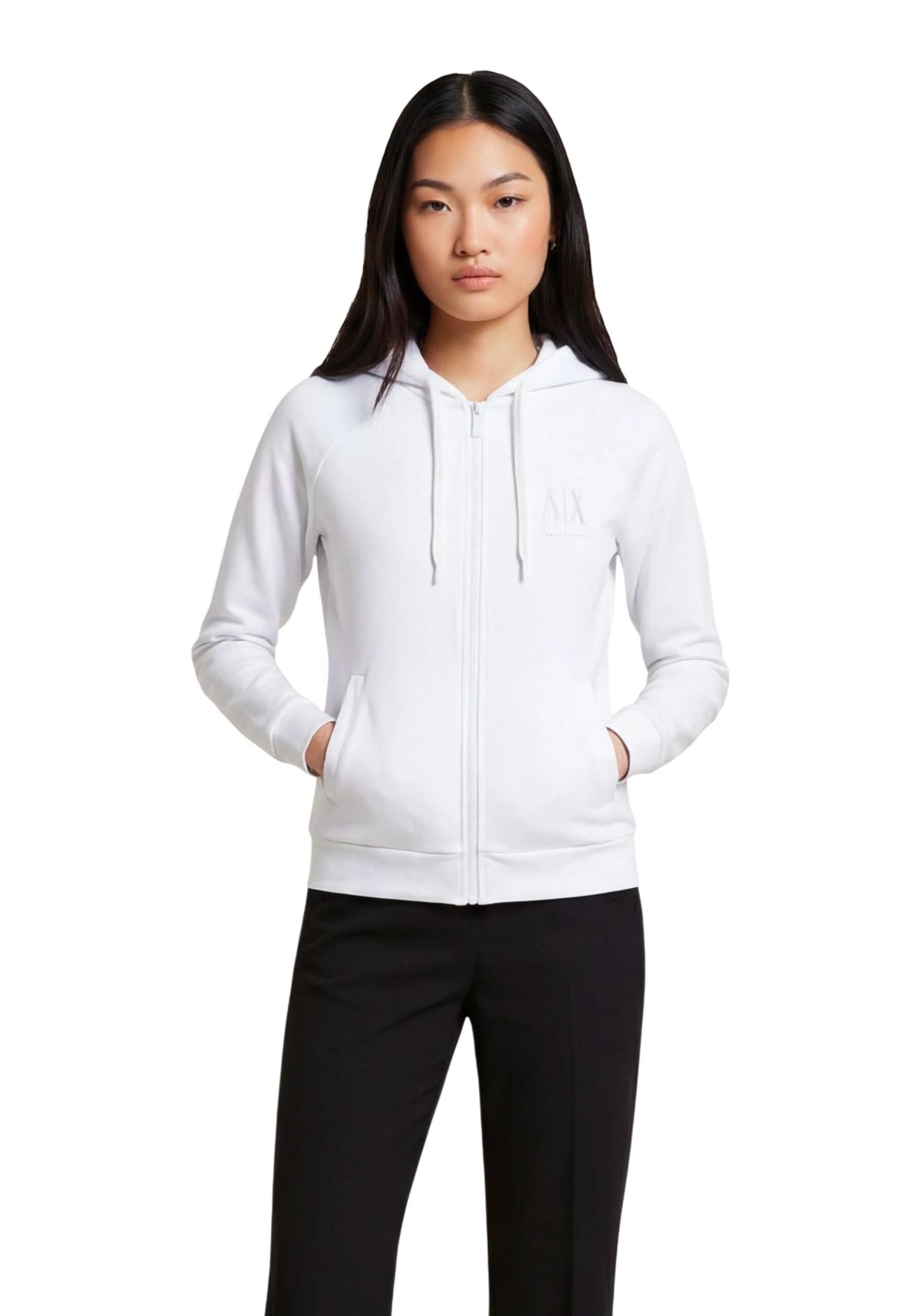 סווטשירט לבן לנשים Armani Exchange XW002814 AF13397