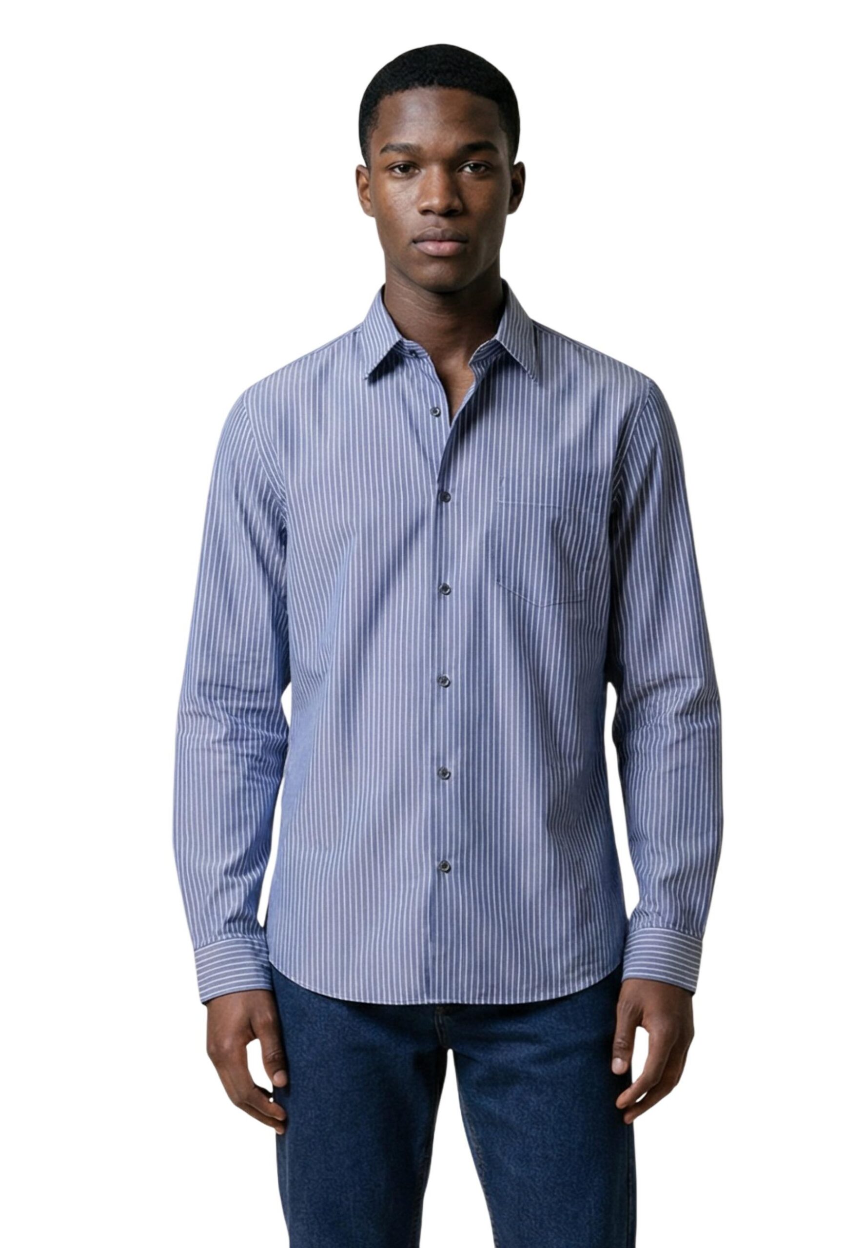 Shop Armani Exchange Men’s Light Blue Shirt XM002113 AF22549 at Brands Seekers