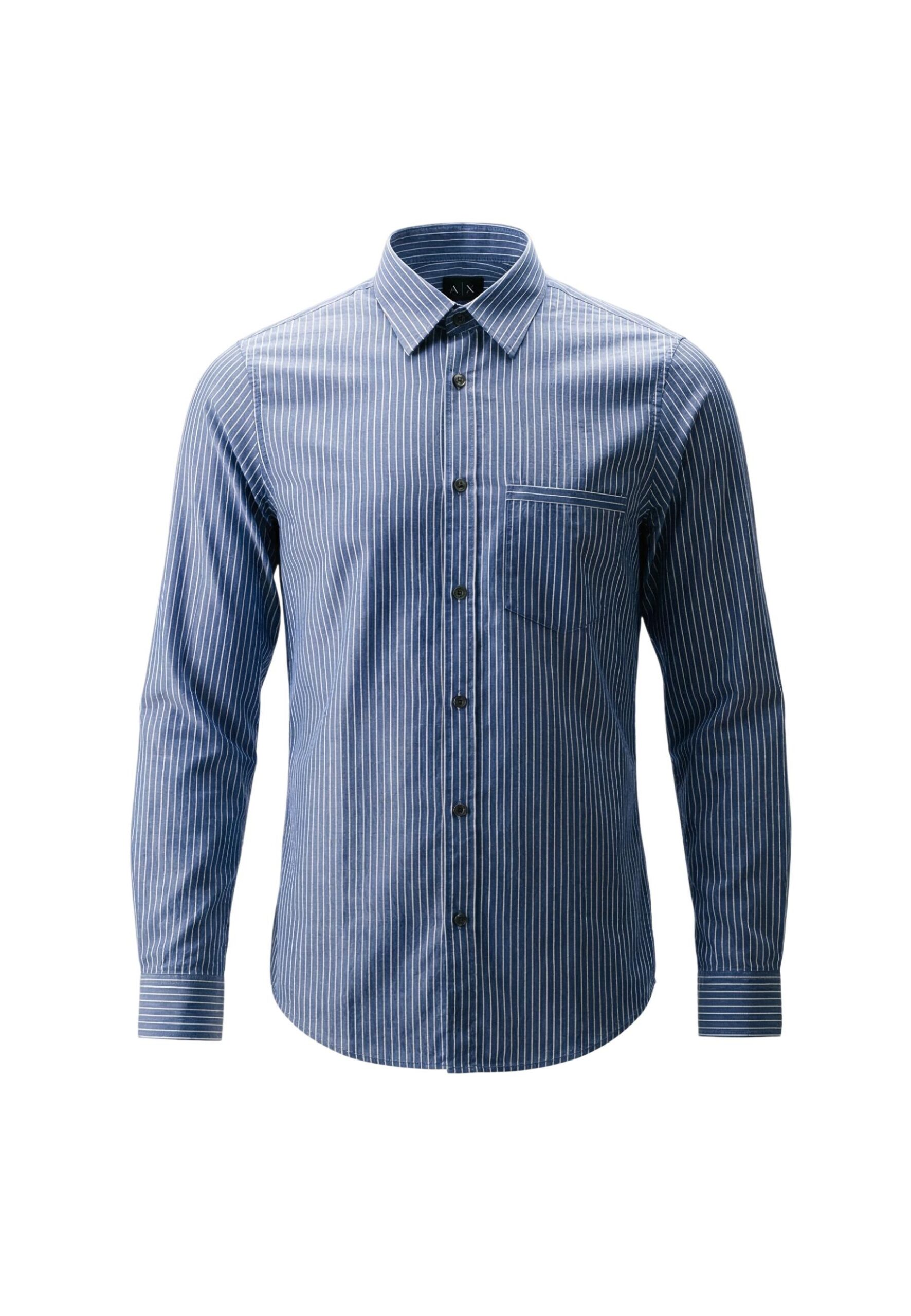Shop Armani Exchange Men’s Light Blue Shirt XM002113 AF22549 at Brands Seekers