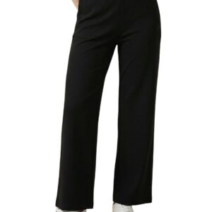 Shop Armani Exchange Women’s Black Trousers XW002840 AF21298 at Brands Seekers