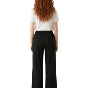 Shop Armani Exchange Women’s Black Trousers XW002840 AF21298 at Brands Seekers