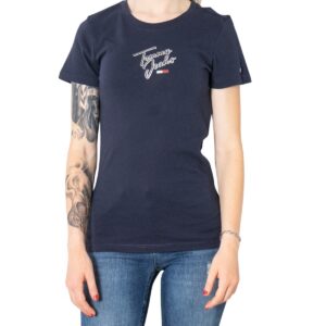 Shop Tommy Hilfiger Jeans Women’s T-Shirt Blue DW0DW09558 at Brands Seekers