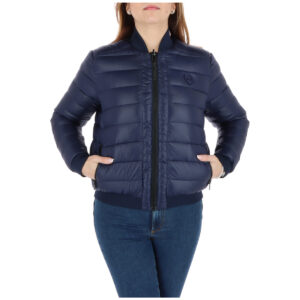Shop Love Moschino Women’s Jacket Blue WH74101T006A at Brands Seekers
