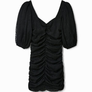 Shop Desigual Women’s Dress, Black, Style 22WWVW66 at Brands Seekers
