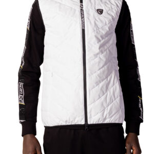 Shop Ea7 Men’s Gilet White 8NPQ03 PNE1Z at Brands Seekers