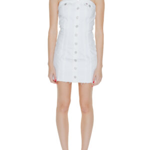 Shop Tommy Hilfiger Jeans Women’s Dress Sleeveless Denim Bodycon Mini Dress White DW0DW18118 at Brands Seekers