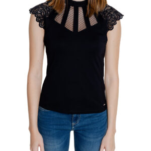 Shop Morgan De Toi Women’s T-Shirt Sleeved T Black 222-DEMANE at Brands Seekers