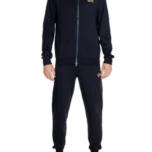Shop Ea7 Men’s Tracksuit Cotton Tracksuit Black 8NPV63 PJVRZ at Brands Seekers