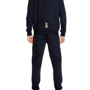 Shop Ea7 Men’s Tracksuit Cotton Tracksuit Black 8NPV63 PJVRZ at Brands Seekers