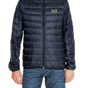 Ea7 Men's Jacket Packable Down Jacket With Hood Blue 8NPB24 PNGPZ