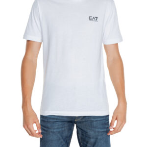 Shop Ea7 Men’s T-Shirt Armani White 8NPT25 PJVPZ at Brands Seekers