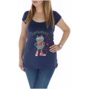 Shop Converse Women’s Blue T-Shirt Article Code 411498755 at Brands Seekers