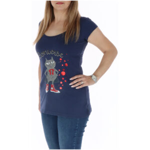Shop Converse Women’s Blue T-Shirt Article Code 411498755 at Brands Seekers