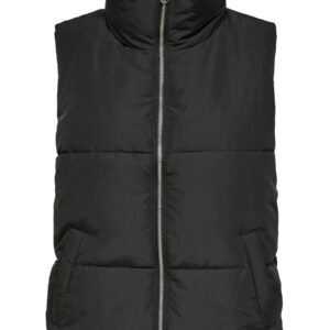 Shop Jacqueline De Yong Women’s Black Gilet 15234210 at Brands Seekers